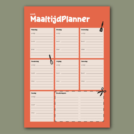 Maaltijdplanner (blok)